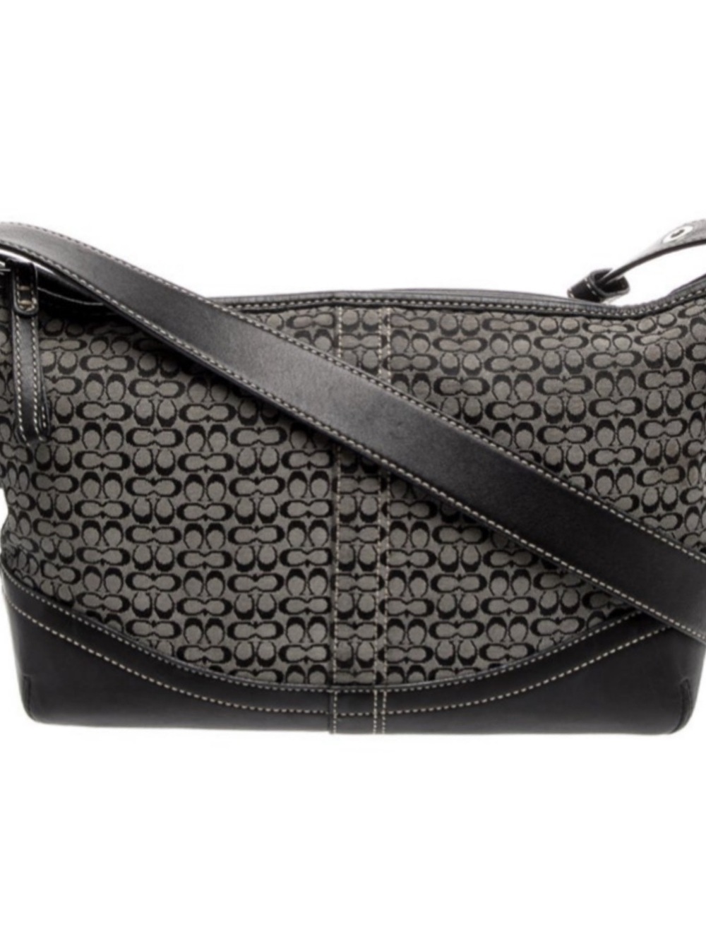 Coach Black Signature C Y2K F10945 Jacquard Soho Hobo Crossbody Bag - Picture 14 of 16